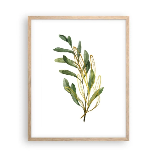 Poster in light oak frame - All that Is Good - 40x50 cm