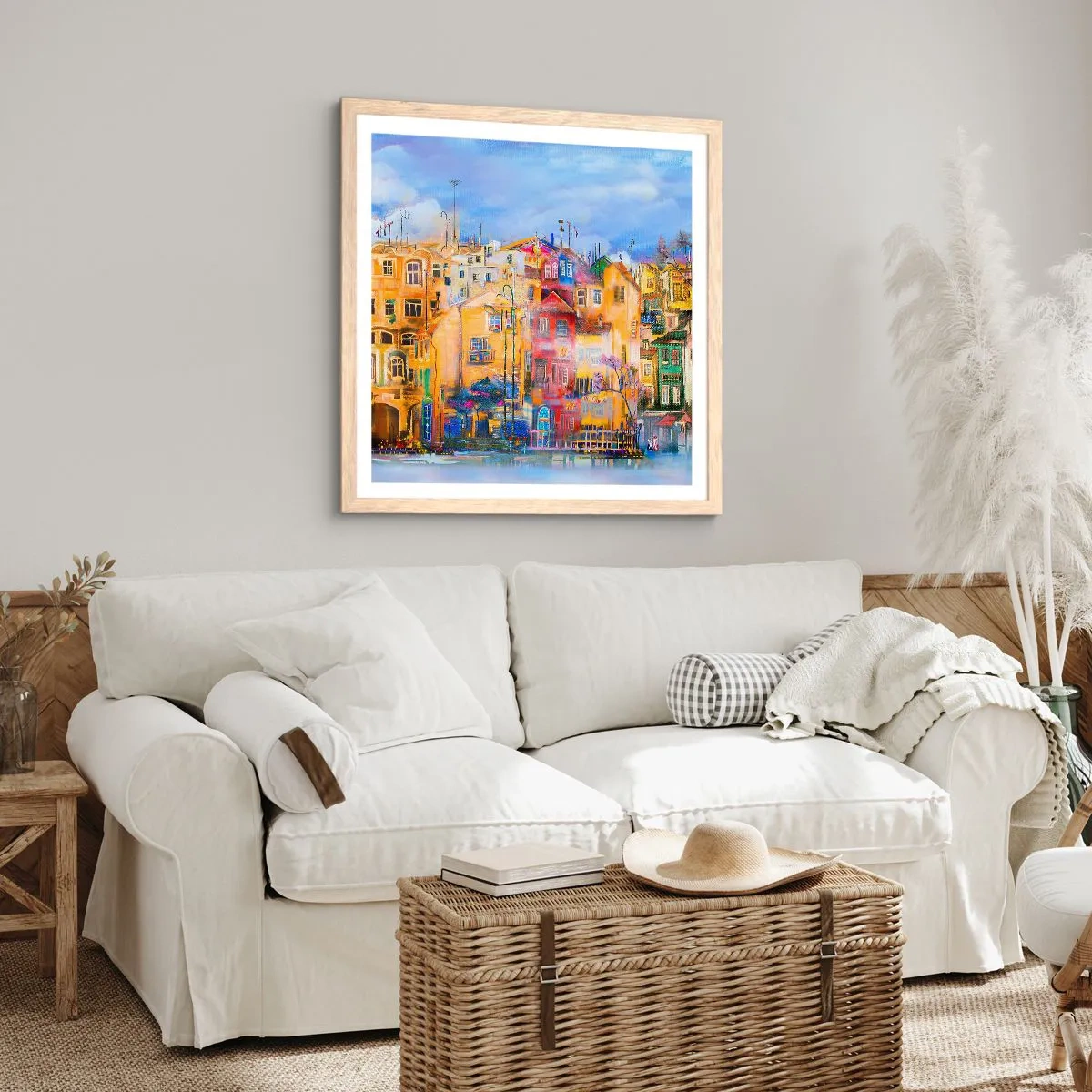 Poster in light oak frame - We Are Together - 50x50 cm