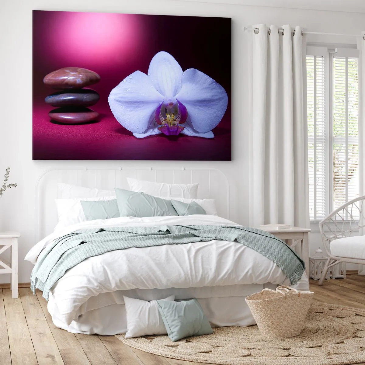 Canvas picture - Study of Freshness in Purple - 120x80 cm