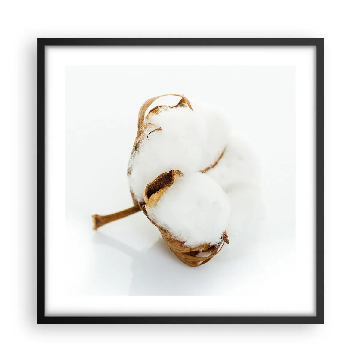 Poster in black frame - Soft By Nature - 50x50 cm