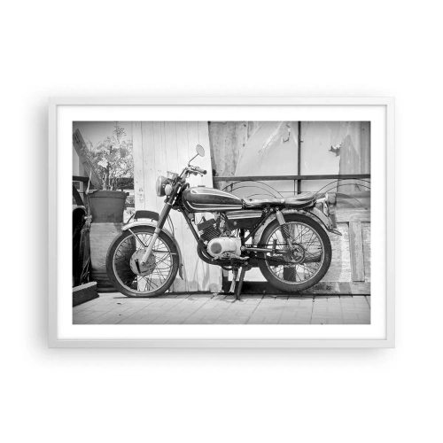 Poster in white frmae - Classics above All - 70x50 cm