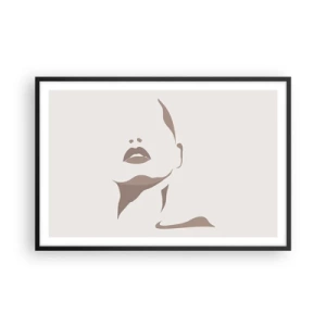 Poster in black frame - Created with Light and Shadow - 91x61 cm
