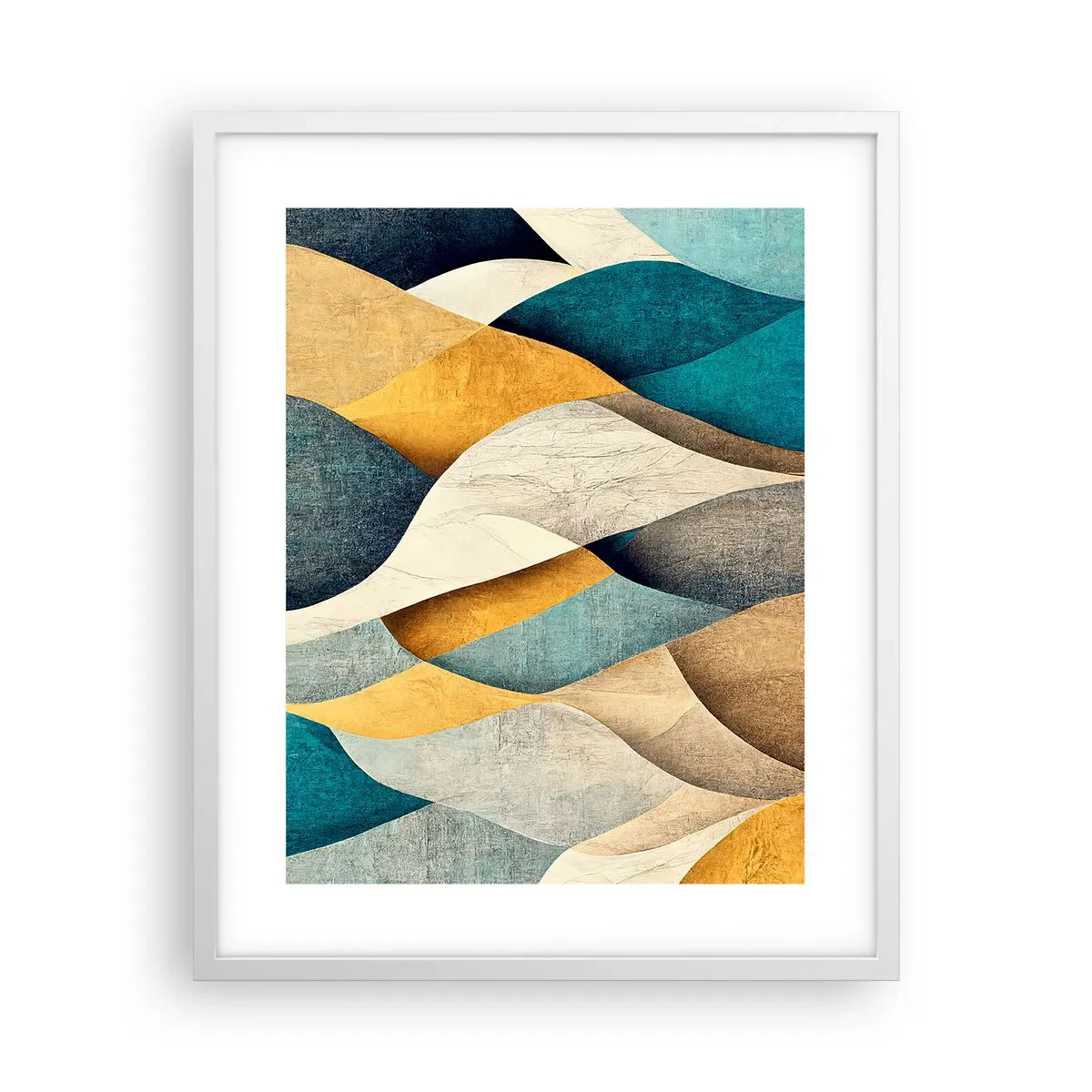 Poster in white frmae - Rhythm and Undulation - 40x50 cm