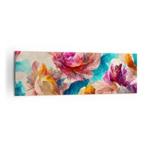 Canvas picture - Colourful Splendour of a Bouquet - 160x50 cm