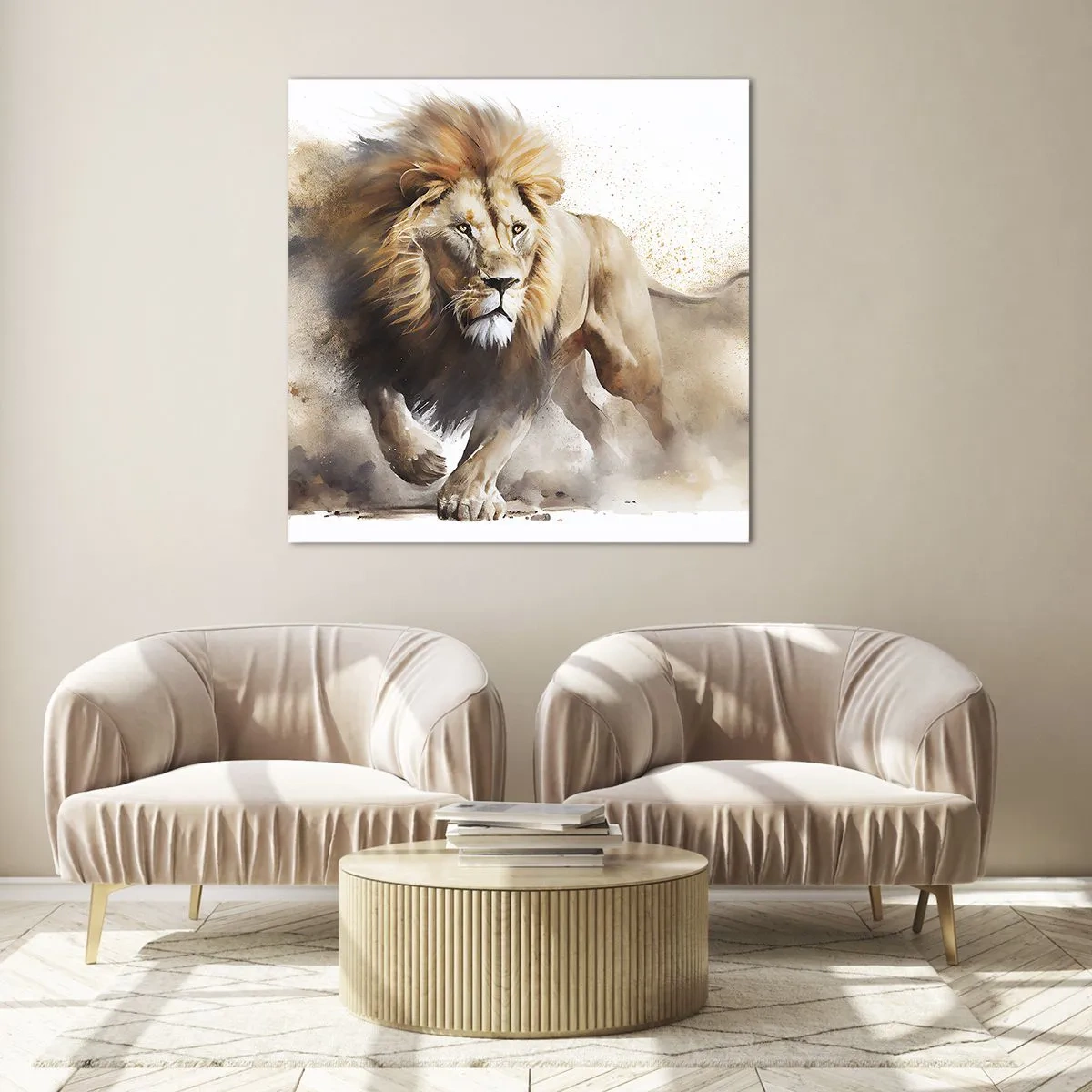 Glass picture - King is on the Move - 50x50 cm