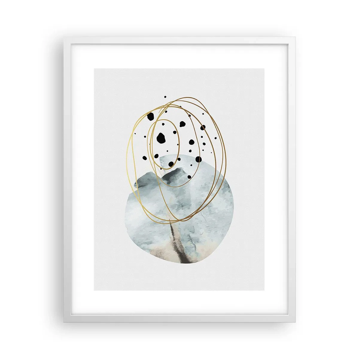 Poster in white frmae - In the Embrace of Space - 40x50 cm