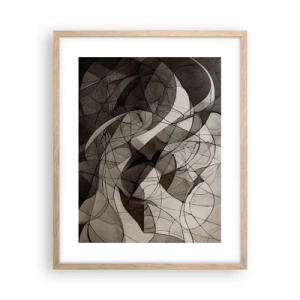 Poster in light oak frame - Circulation of the Colours of the Earth - 40x50 cm