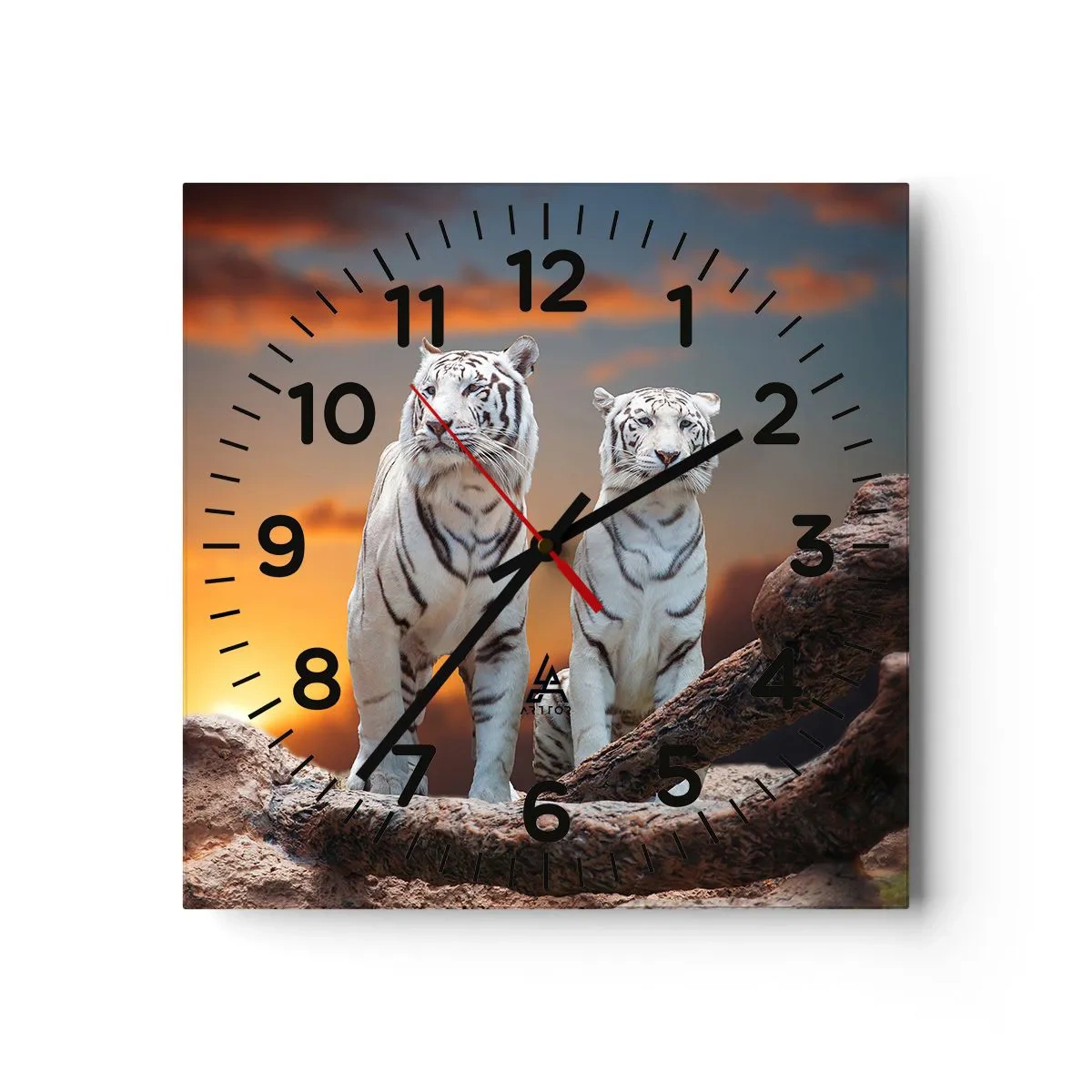 Wall clock - Clock on glass - Just Like in Narnia - 30x30 cm