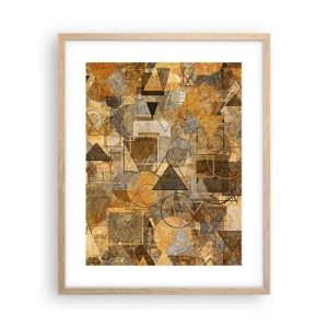 Poster in light oak frame - World Caught in One Form - 40x50 cm