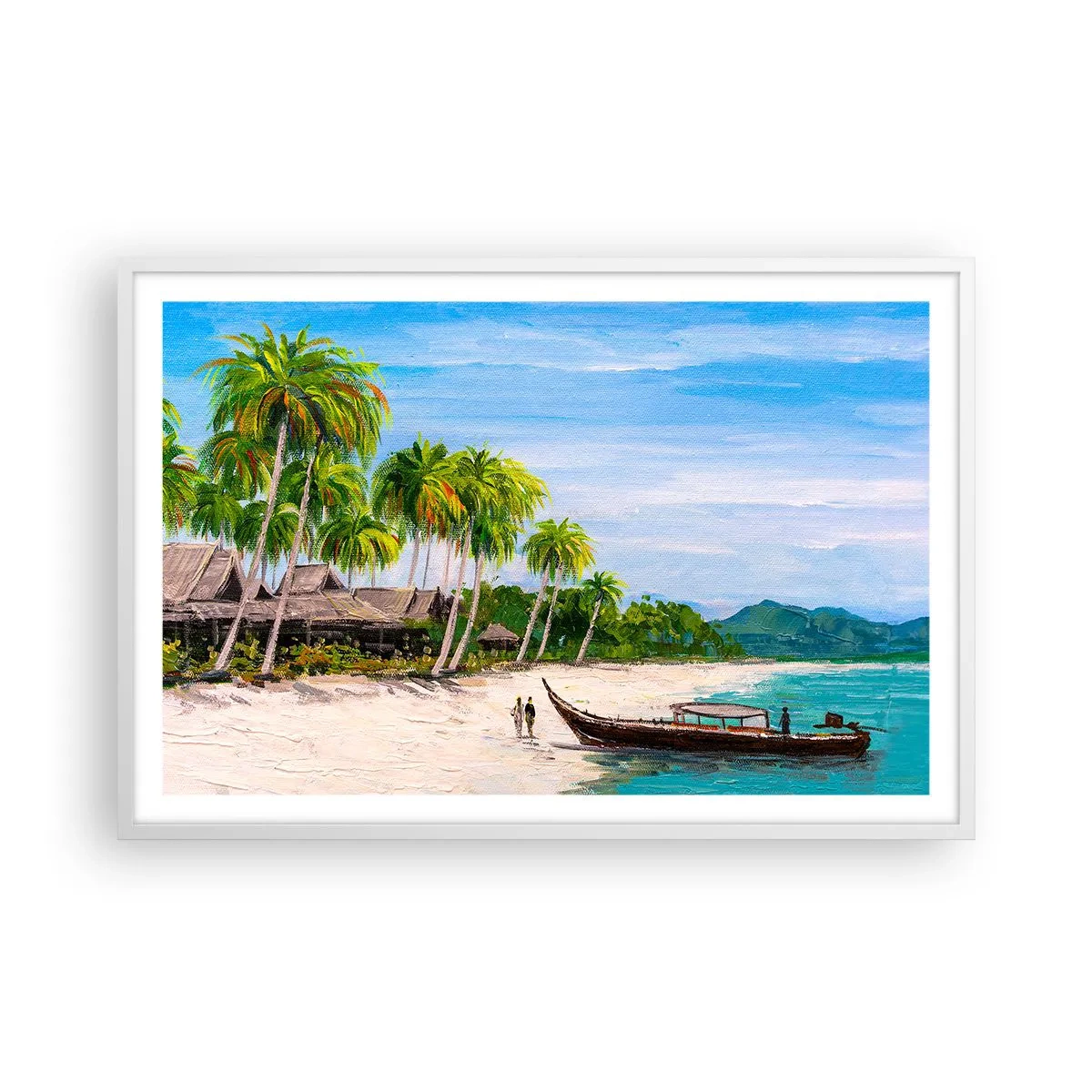 Poster in white frmae - Exotic Dream - 91x61 cm