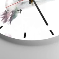 Clock face with lines