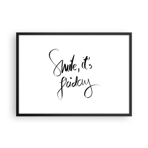 Poster in black frame - True Joy - 70x50 cm