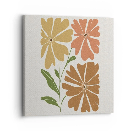 Canvas picture - Nature and Geometry - 30x30 cm