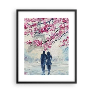 Poster in black frame - Romantic Walk - 40x50 cm