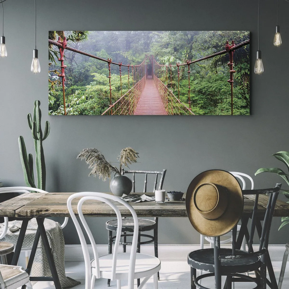 Canvas picture - Suspended above Crowns - 120x50 cm