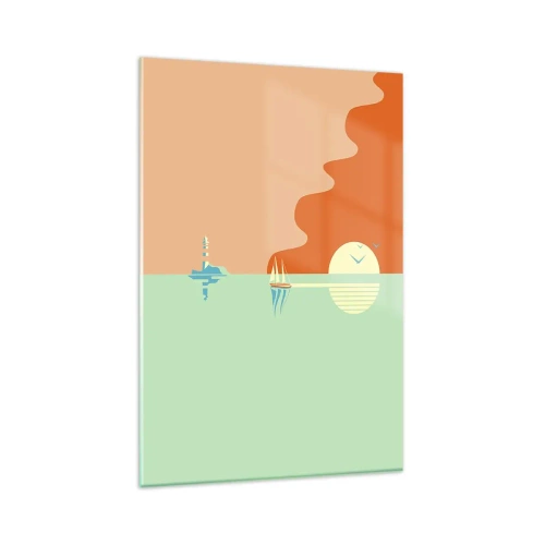 Glass picture - Ideal Sea Landscape - 80x120 cm