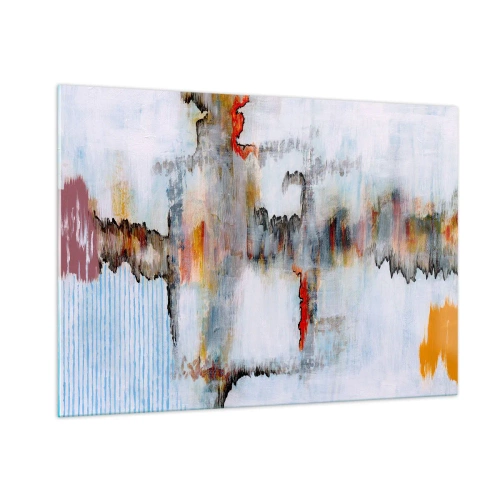 Glass picture - With a Stick on Water - 100x70 cm