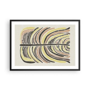 Poster in black frame - Abstract: Life to the Full - 70x50 cm