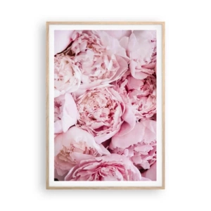 Poster in light oak frame - Cuddly and Fragrant - 70x100 cm