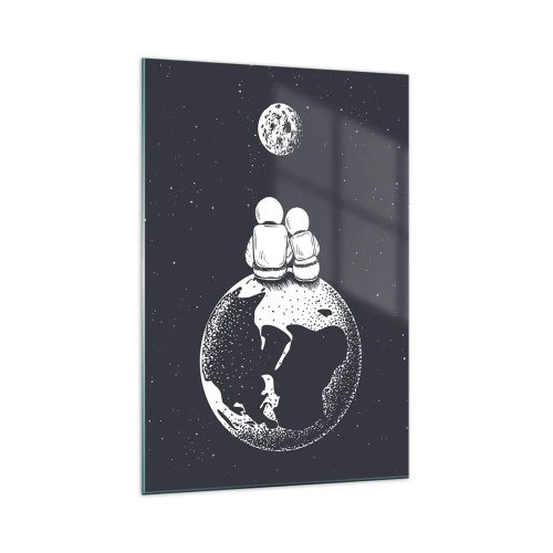 Glass picture - Cosmic Love Story - 70x100 cm