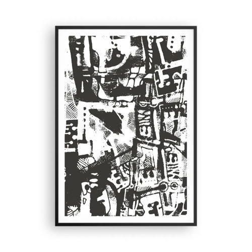 Poster in black frame - Order or Chaos? - 70x100 cm