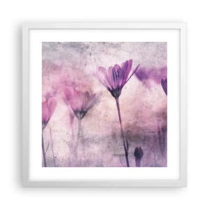 Poster in white frmae - Dream of Flowers - 40x40 cm