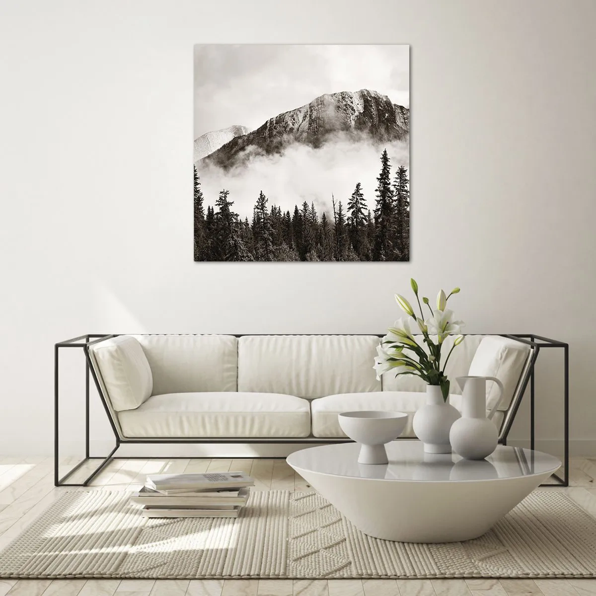 Glass picture - Granite Ruler - 30x30 cm