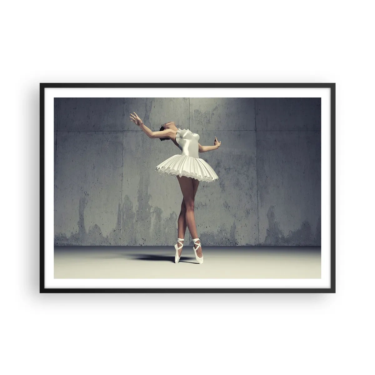 Poster in black frame - Light like a Bird - 100x70 cm
