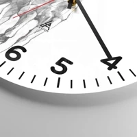 Clock face with numbers