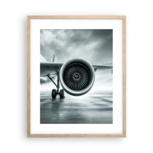 Poster in light oak frame - There Is Power! - 40x50 cm