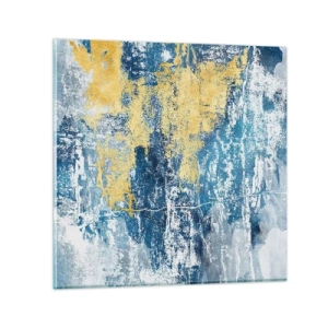 Glass picture - Abstract Full of Optimism - 70x70 cm