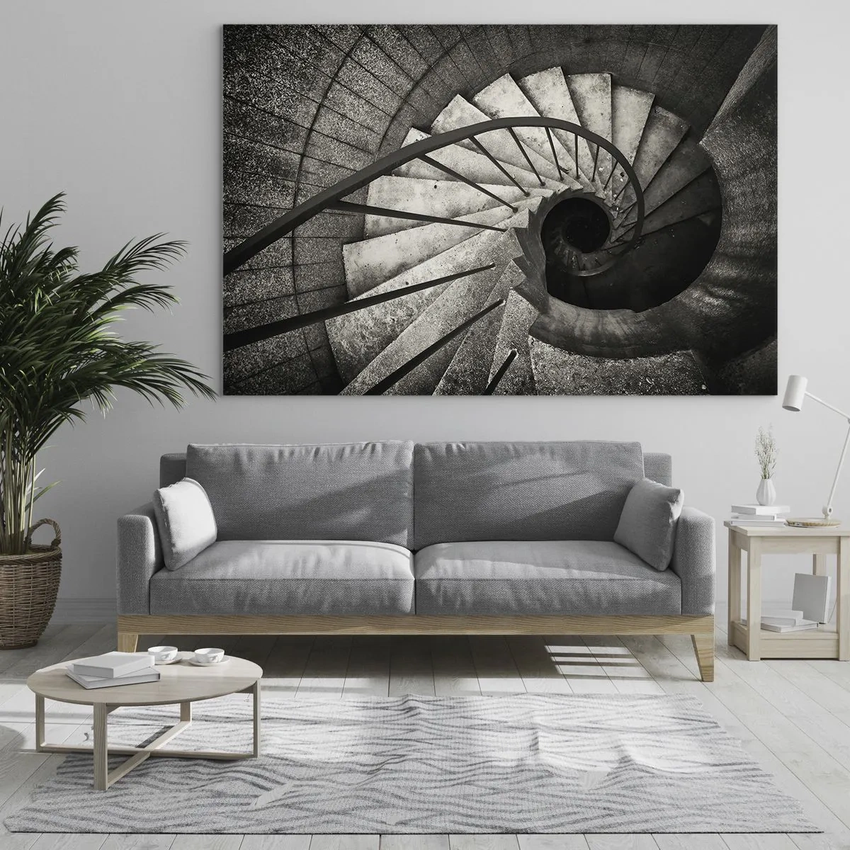 Glass picture - Up the Stairs and Down the Stairs - 120x80 cm