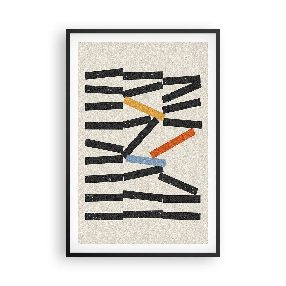 Poster in black frame - Domino - Composition - 61x91 cm