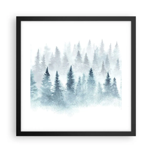Poster in black frame - Wrapped up in a Fog - 40x40 cm