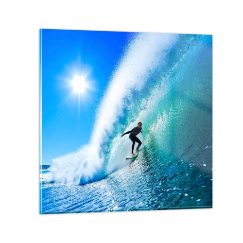 Glass picture - Across Great Blue - 70x70 cm