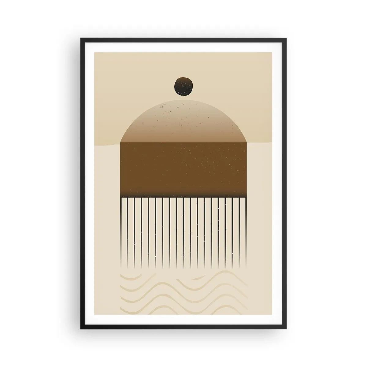 Poster in black frame - Different States - 70x100 cm