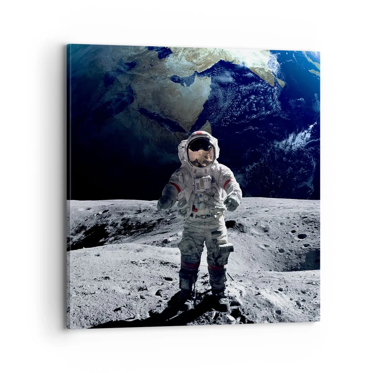 Canvas picture - Greetings from the Moon - 70x70 cm