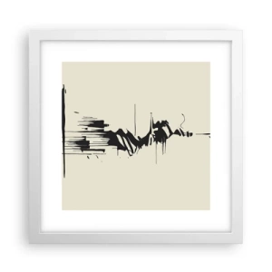 Poster in white frmae - Hasty Abstract - 30x30 cm