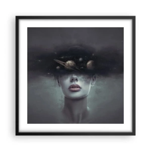 Poster in black frame - And Planets are Revolving… - 50x50 cm