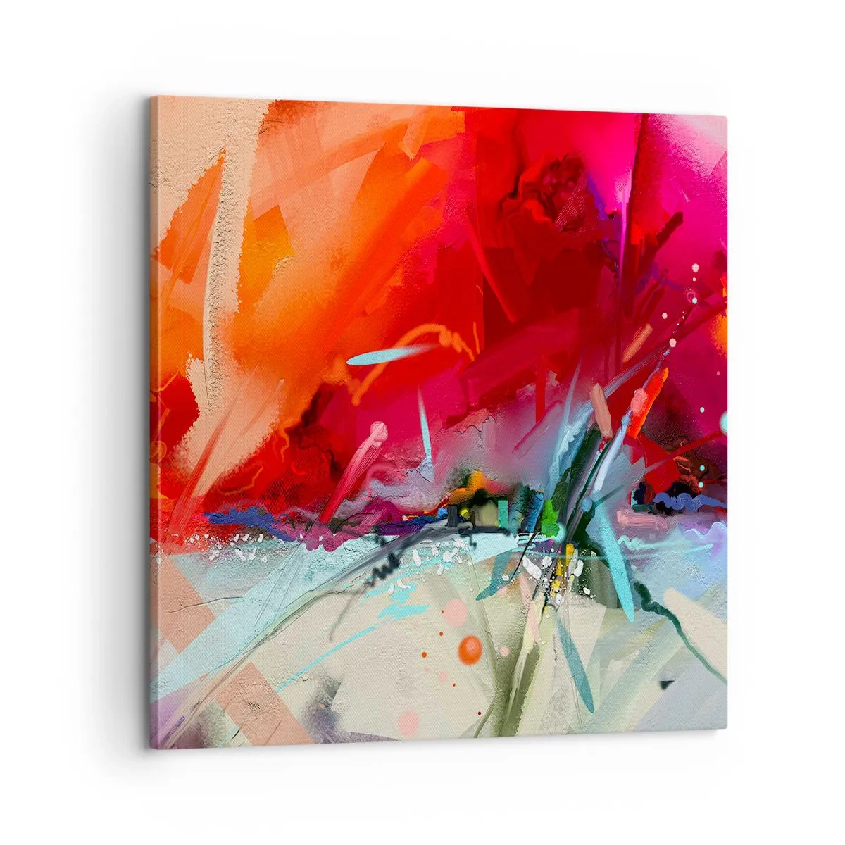 Canvas picture - Explosion of Lights and Colours - 60x60 cm
