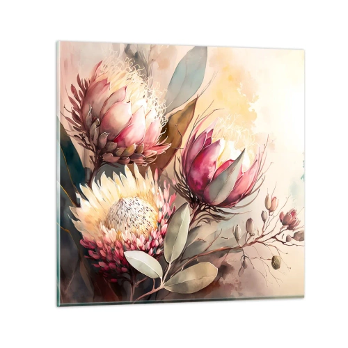 Glass picture - Profile and En Face - 40x40 cm