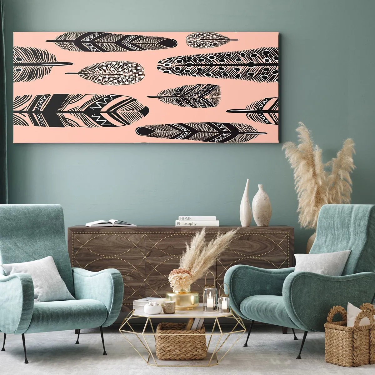 Canvas picture - Indian Collection - 90x30 cm