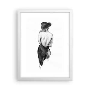Poster in white frmae - By Her Side the World Disappears - 30x40 cm
