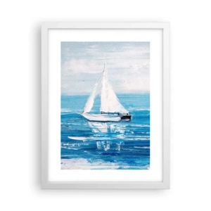 Poster in white frmae - With a Friend by the Side - 30x40 cm