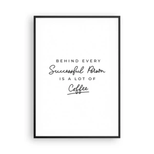 Poster in black frame - Secret of Success - 70x100 cm