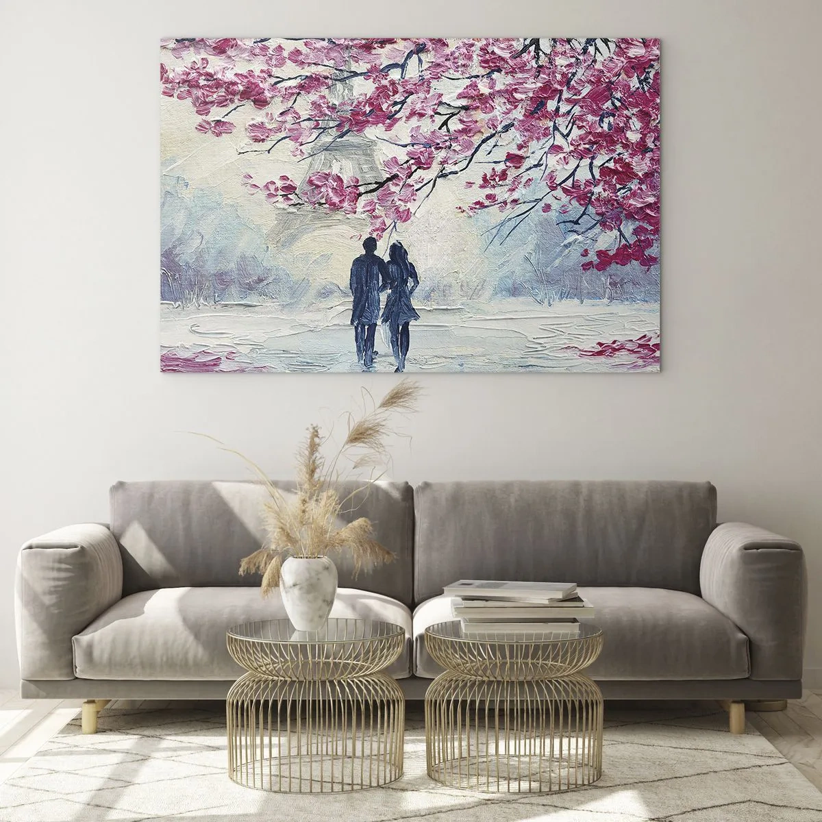 Glass picture - Romantic Walk - 100x70 cm