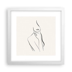 Poster in white frmae - Wave of Melancholy - 30x30 cm