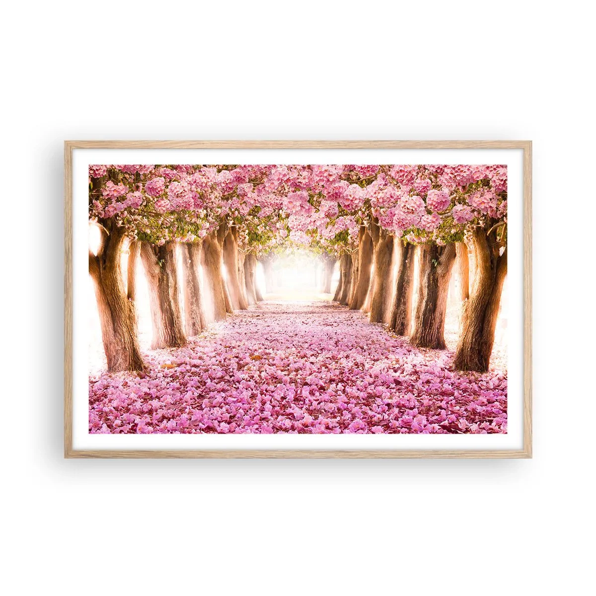 Poster in light oak frame - Way to Heaven - 91x61 cm