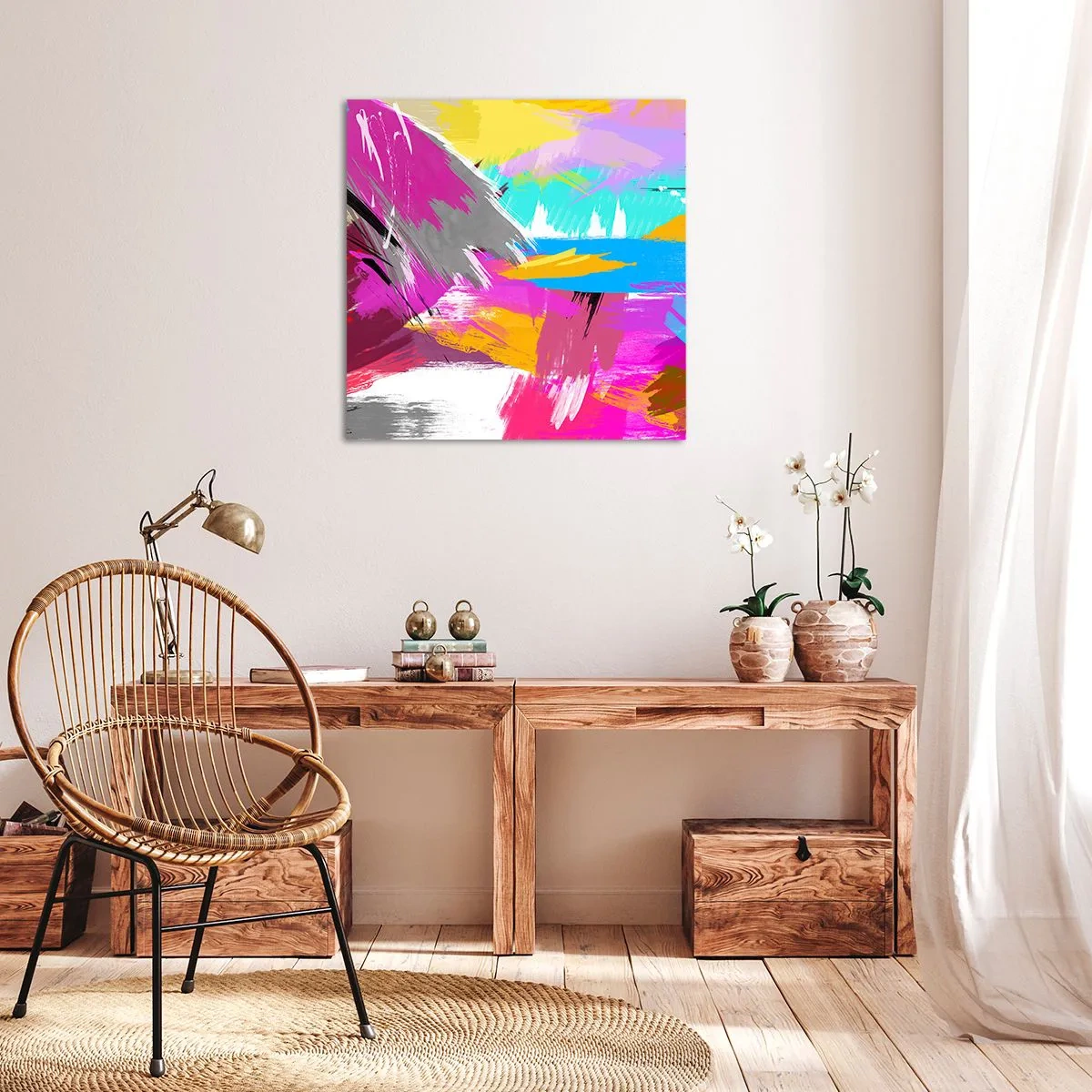 Canvas picture - One More Stroke - 40x40 cm