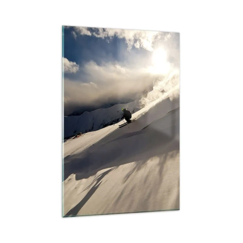 Glass picture - Mountain Challenge Accepted - 80x120 cm